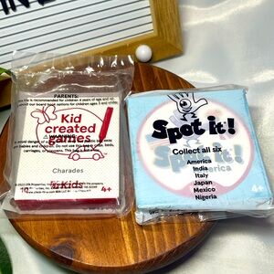 Chick-fil-A Kids Meal Games – Spot It!  & Kid Created Games Charades NEW